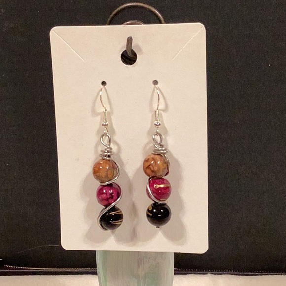 Trio Beaded Earrings - Picture 1 of 4